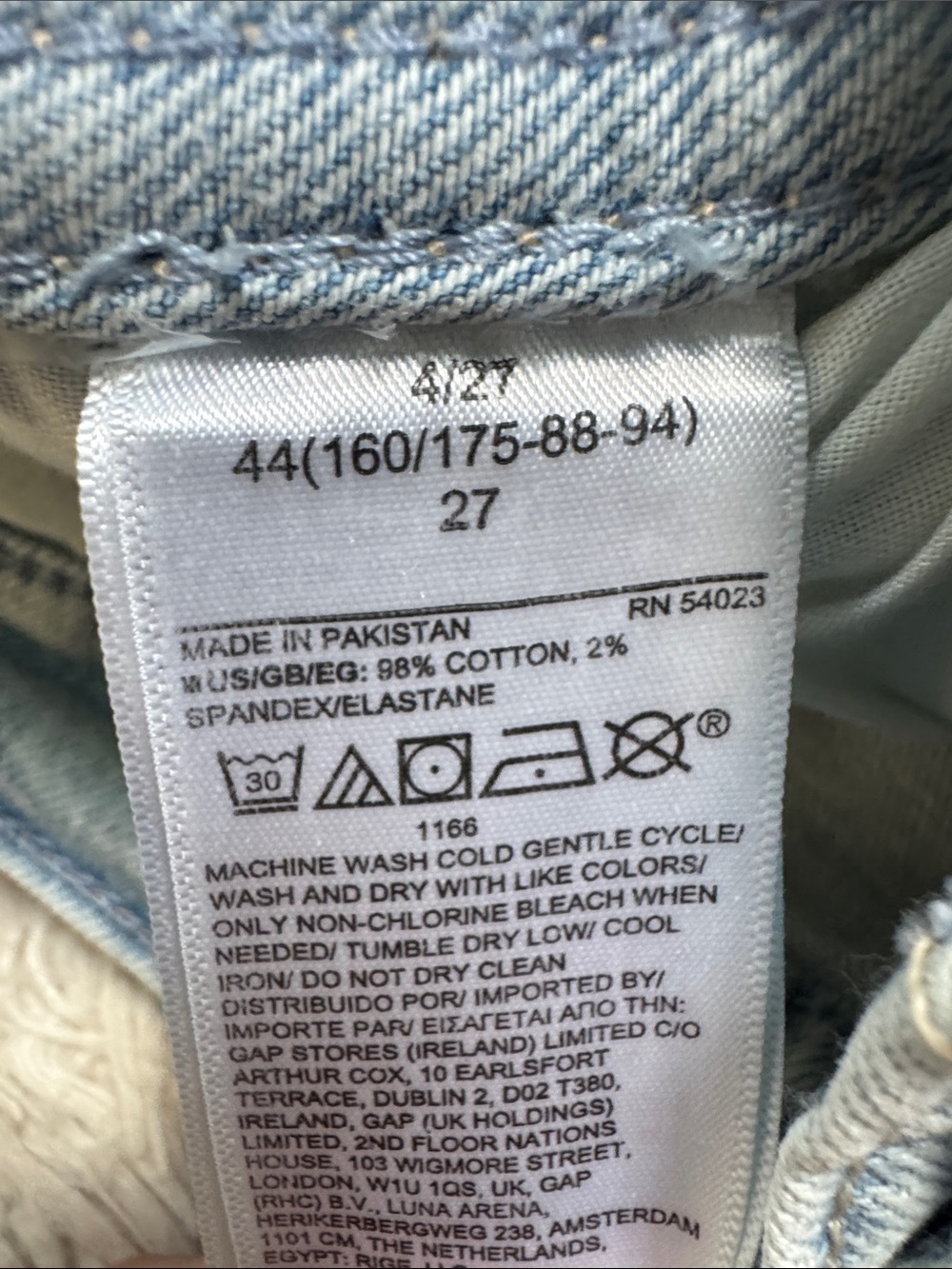 Gap High-Rise Vintage Slim Jeans 💗 Light Blue - Picture 12 of 12